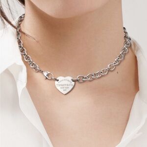 Tiffany & Co. Silver Heart Necklace